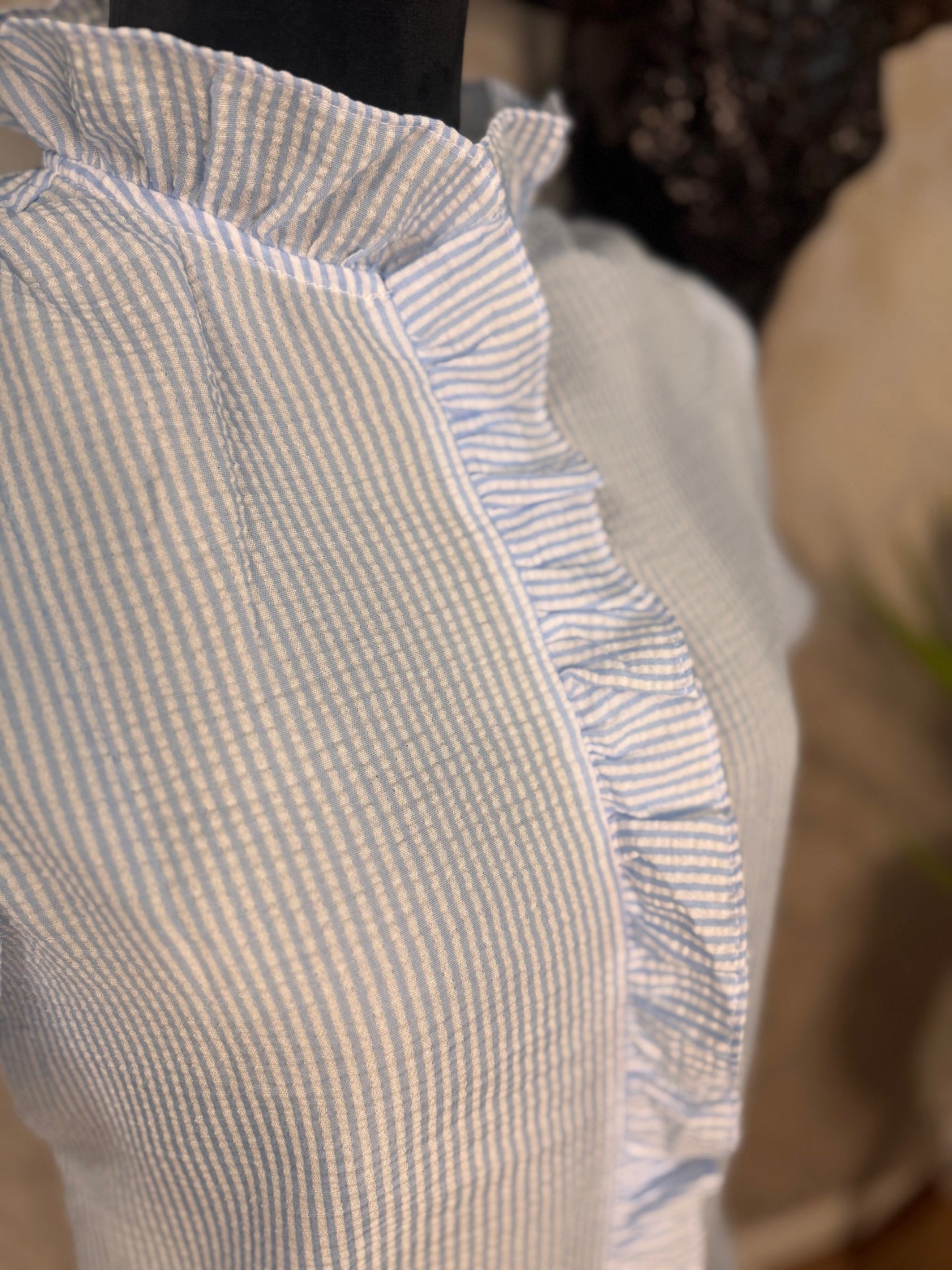 Striped Ruffle Top