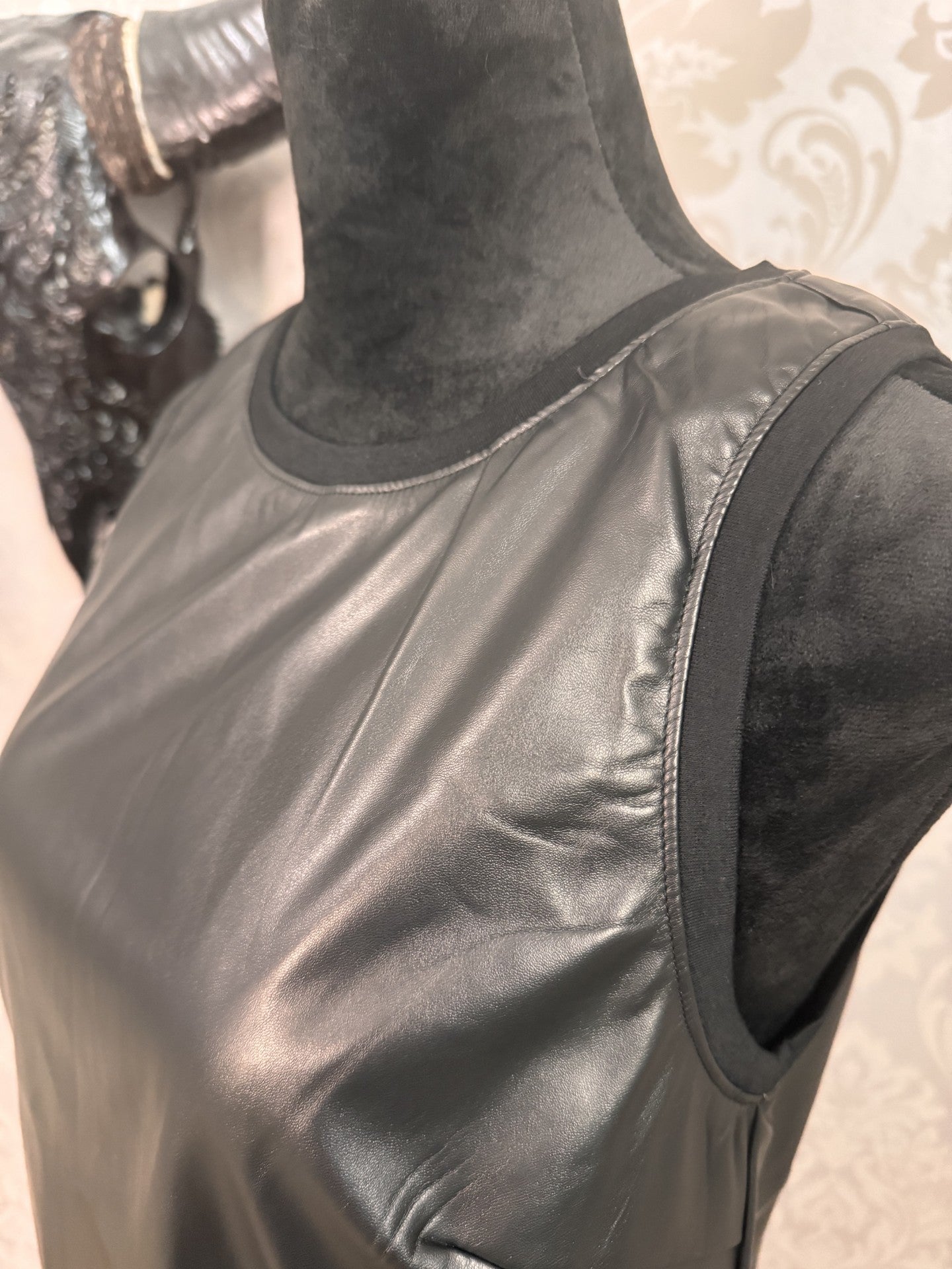 Faux Leather Tank