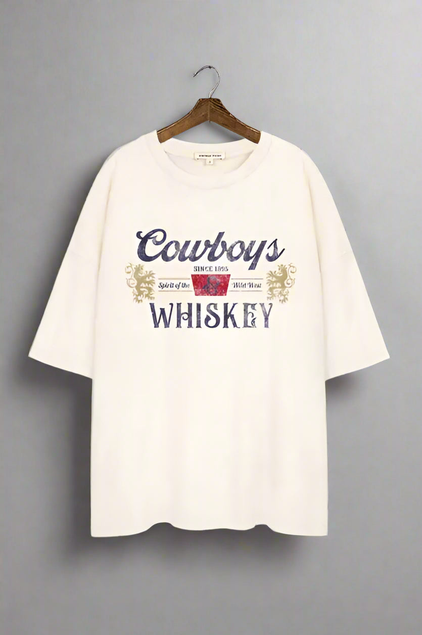 Cowboy & Whiskey Tee