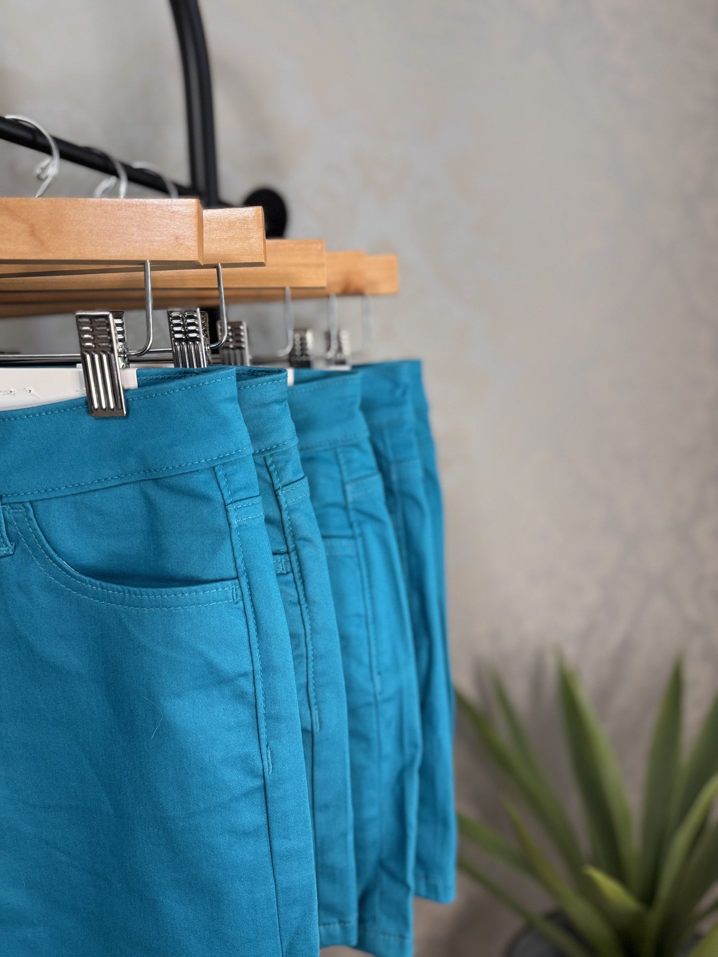 High Rise Teal Short