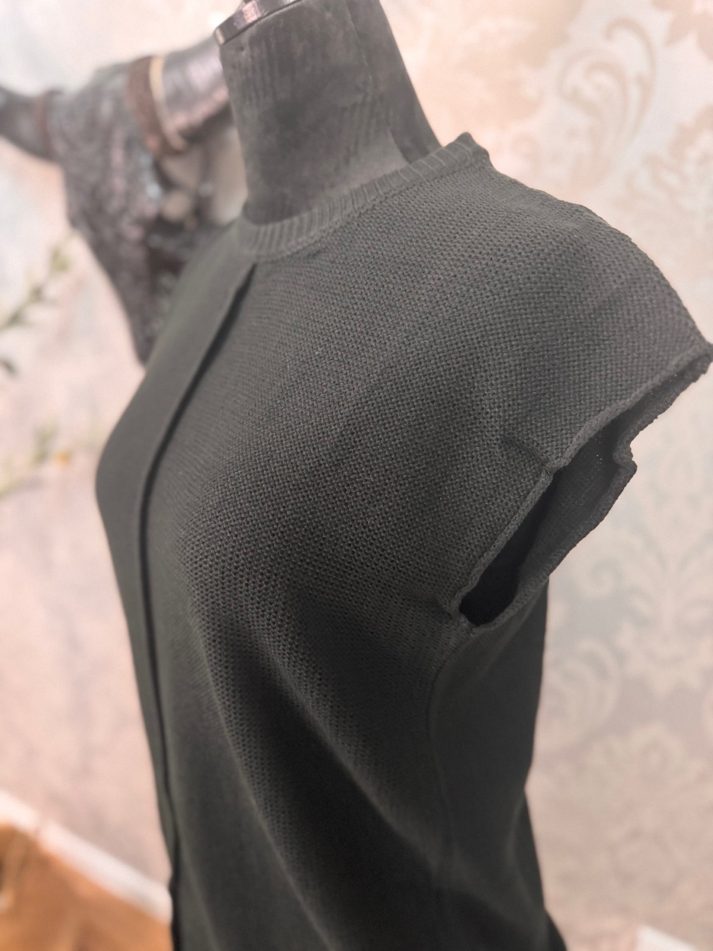 Black Knit Top