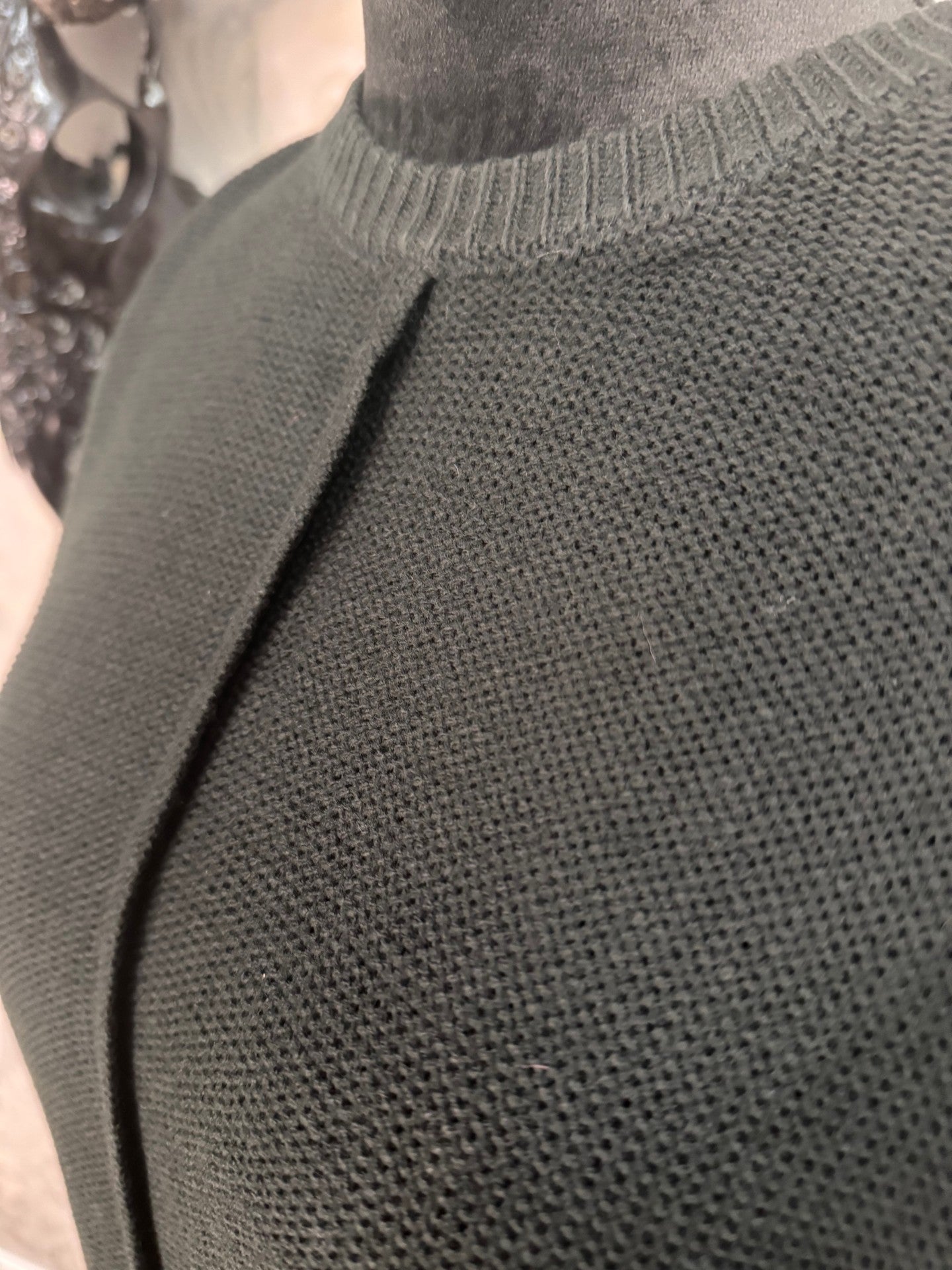 Black Knit Top