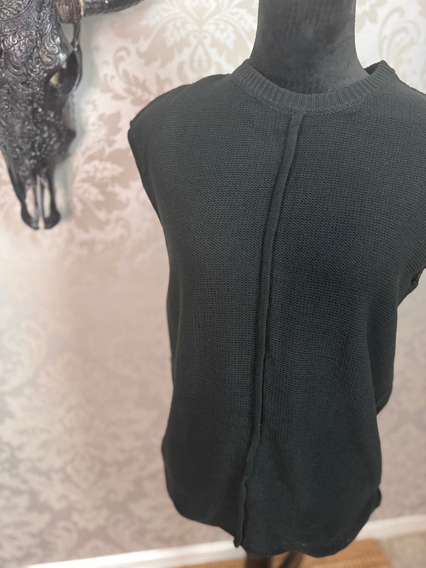 Black Knit Top