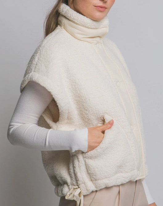Ivory Sherpa Vest